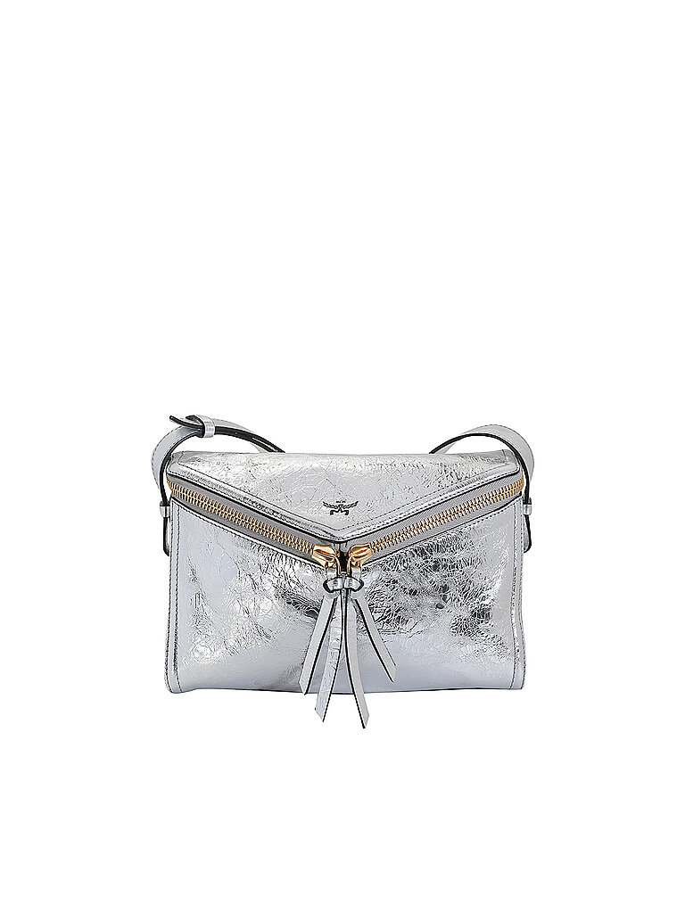 MCM Ledertasche - Umhängetasche DIAMOND Small silber von MCM