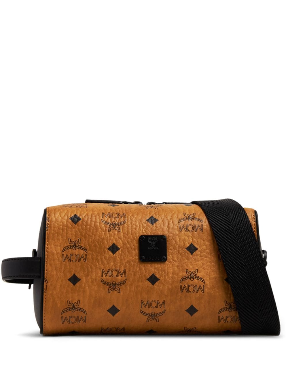 MCM Ottomar logo-print clutch bag - Brown von MCM