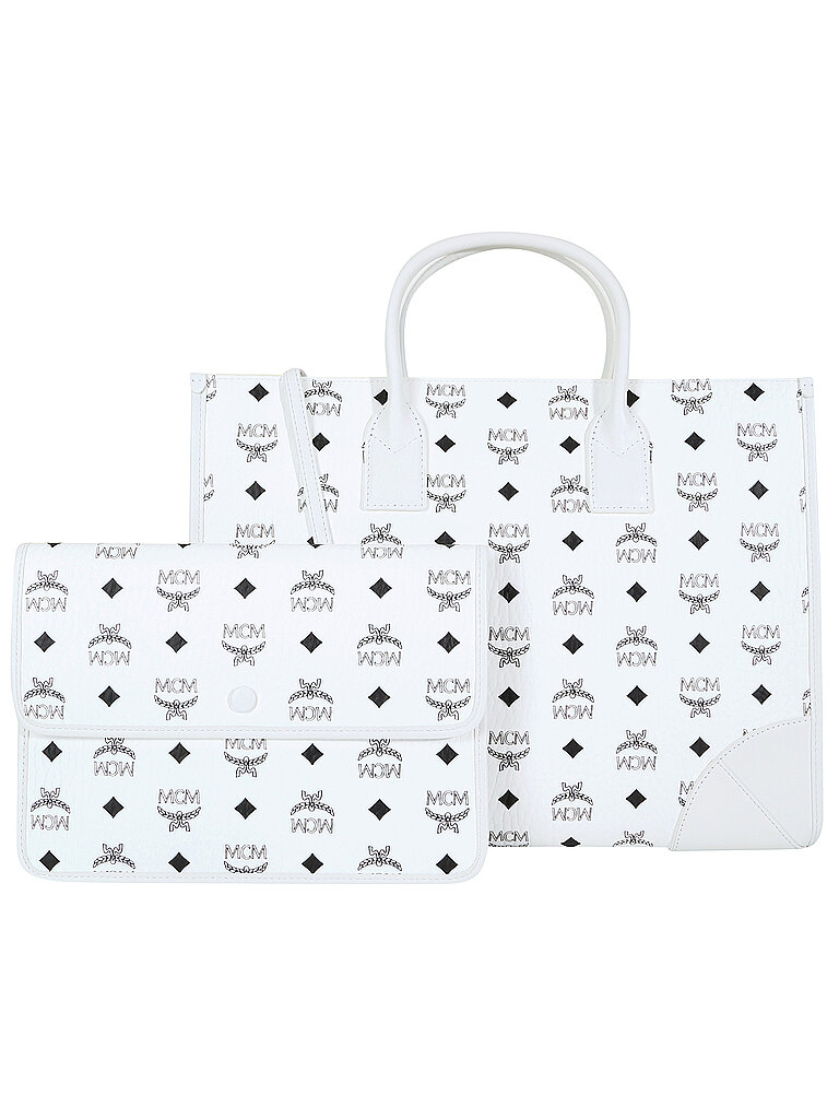 MCM Tasche - Tote Bag MÜNCHEN L weiss von MCM