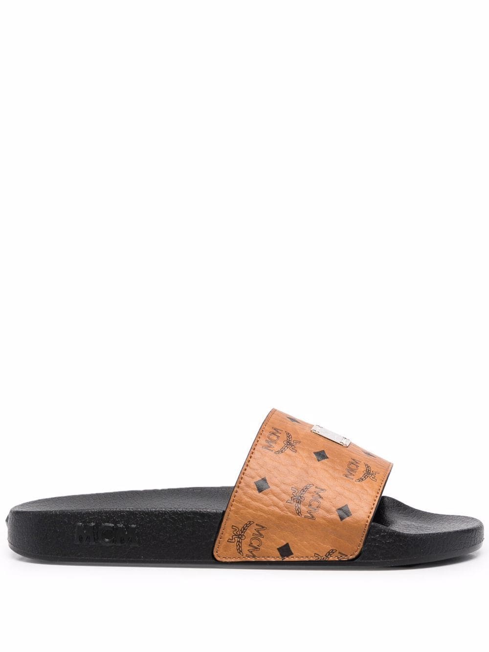 MCM Visetos logo-plaque slides - Brown von MCM