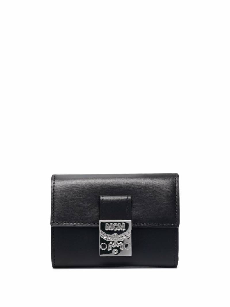 MCM buckle-fastening leather purse - Black von MCM