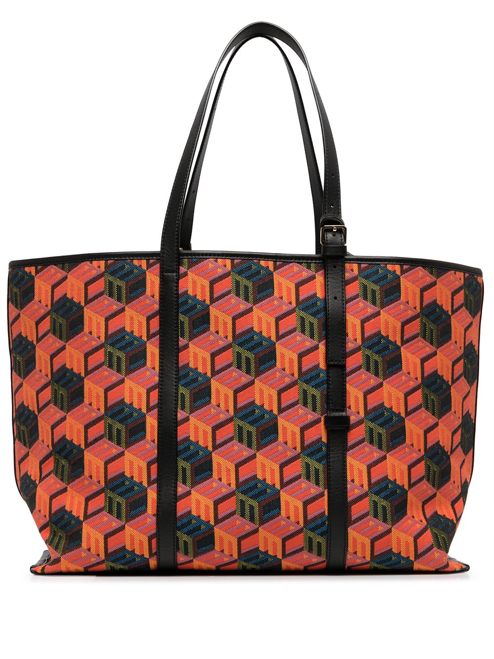 MCM cubic-monogram jacquard tote bag - Multicolour von MCM