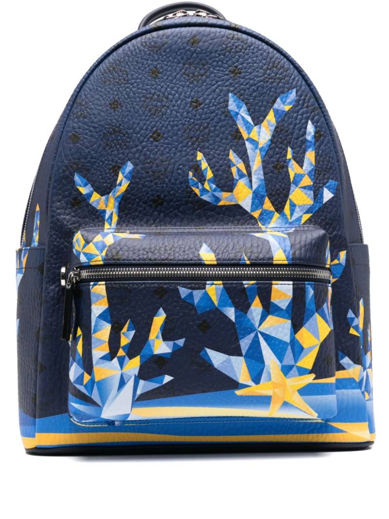 MCM geometric-print backpack - Blue von MCM