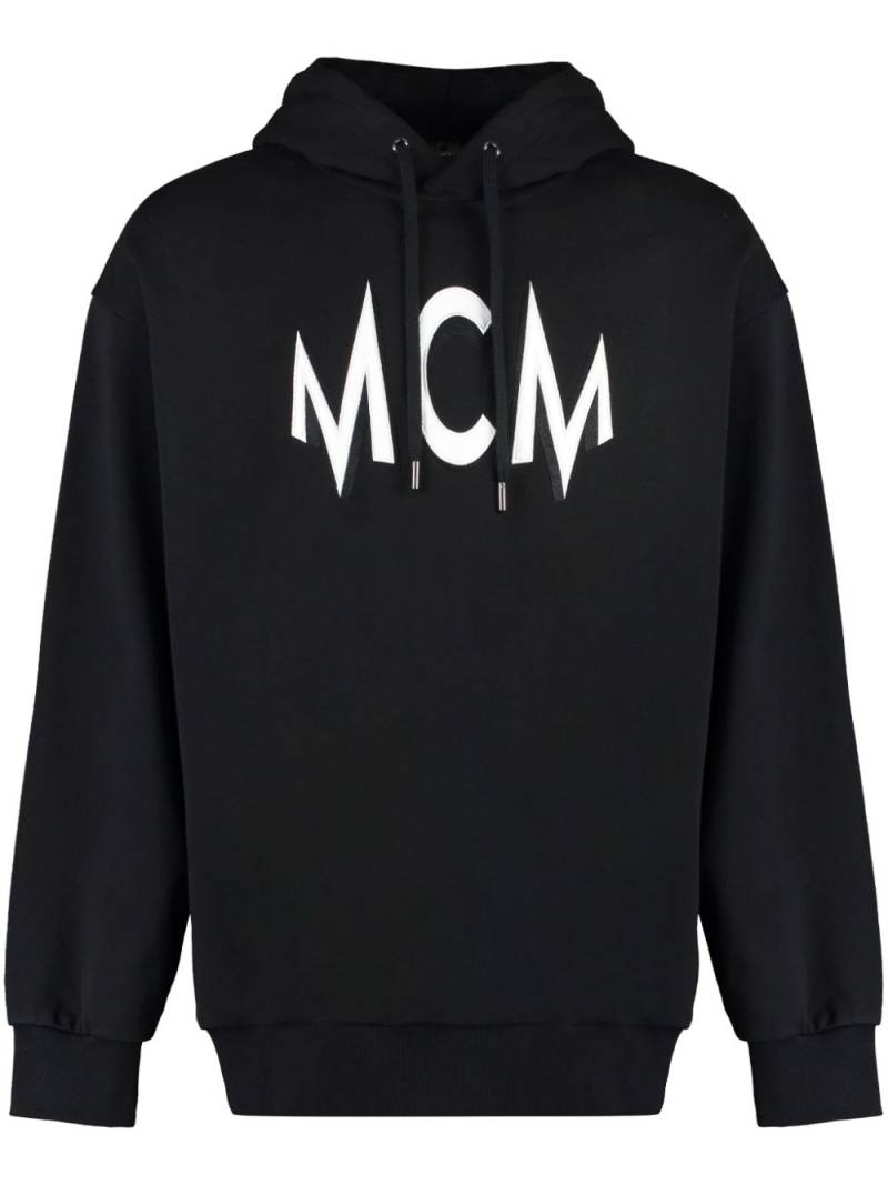 MCM intarsia-logo hoodie - Black von MCM