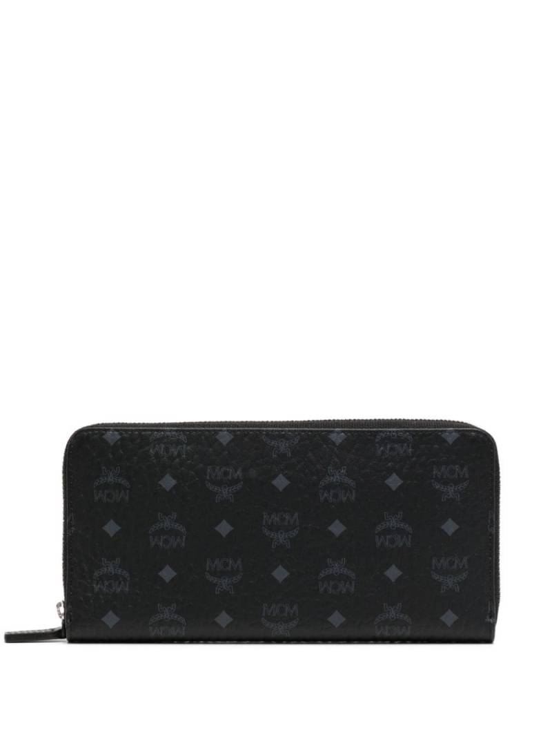 MCM large Aren zip-around wallet - Black von MCM