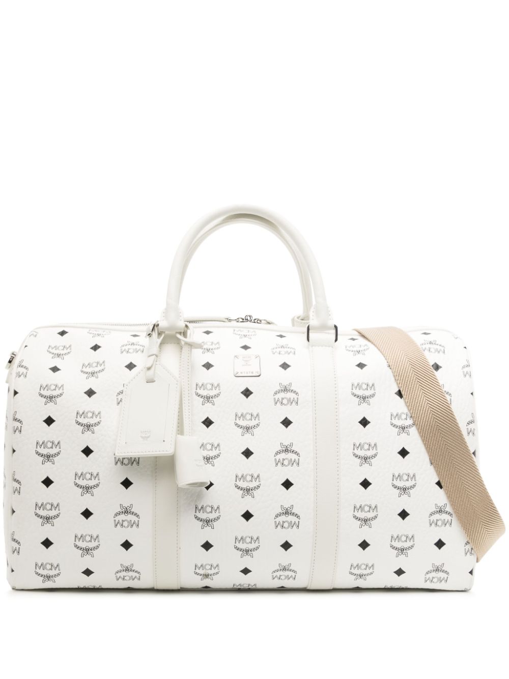 MCM extra large Ottomar monogram-print holdall - White von MCM