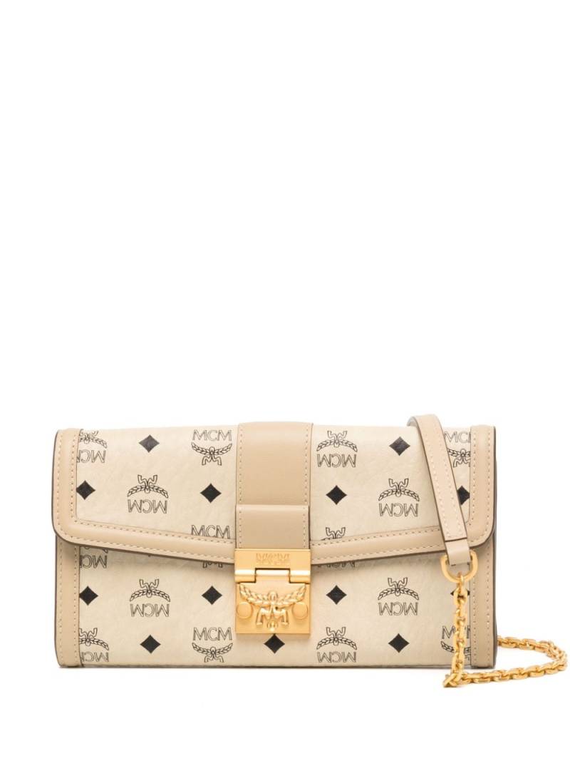 MCM large Tracy monogram-pattern wallet - Neutrals von MCM