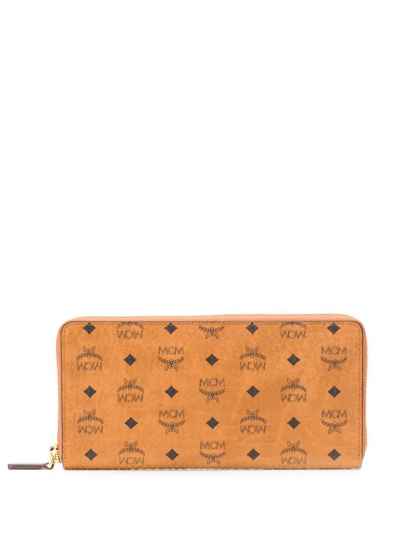 MCM large zip-around wallet - Brown von MCM