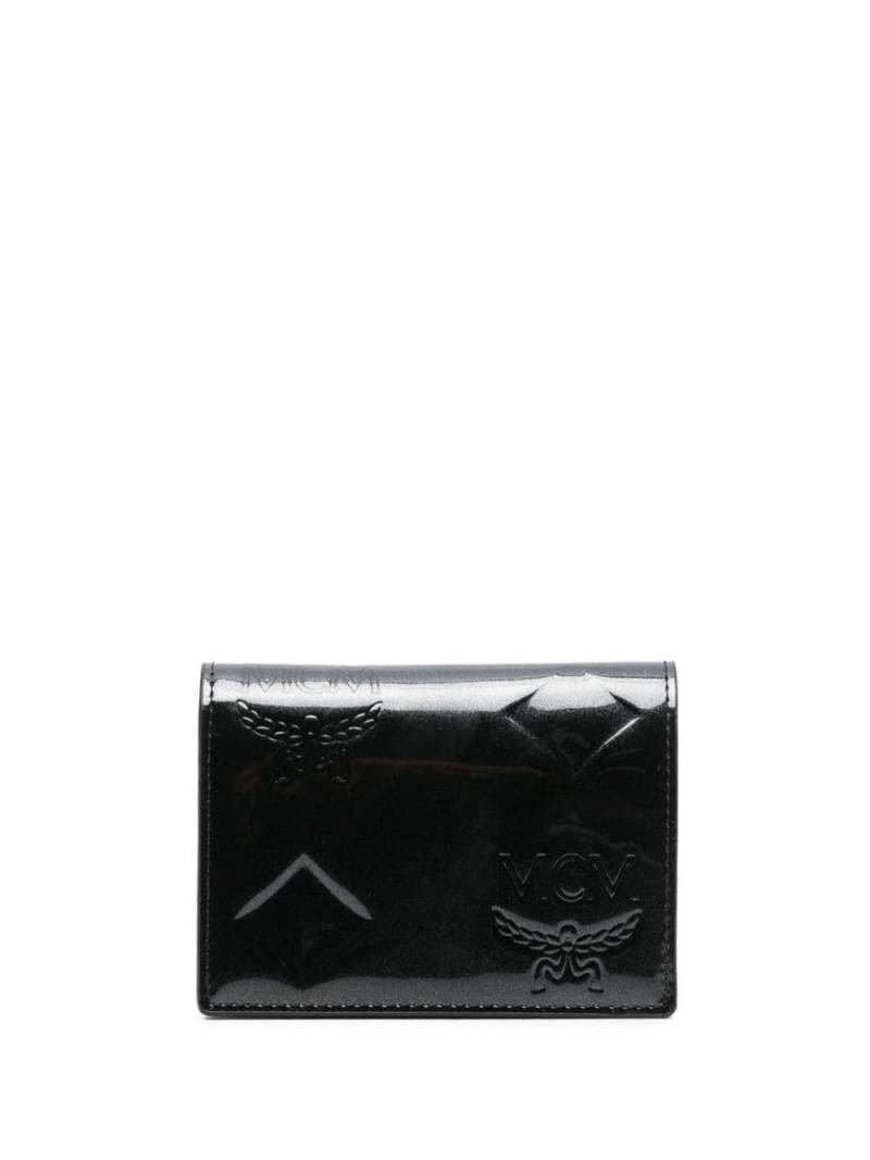 MCM logo-debossed leather wallet - Black von MCM