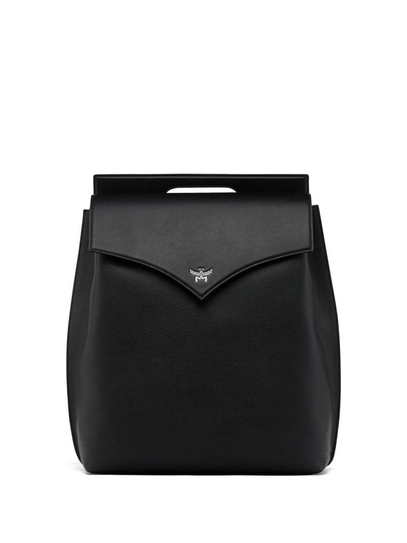 MCM logo-plaque backpack - Black von MCM