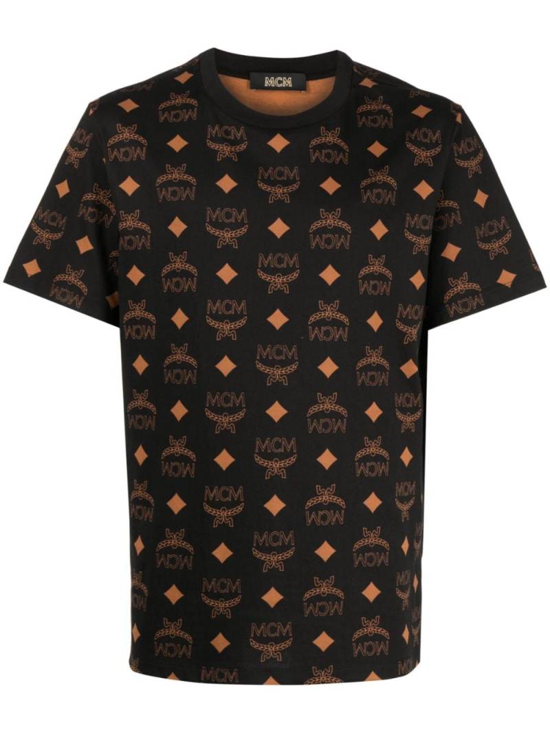 MCM maxi monogram-print T-shirt - Black von MCM