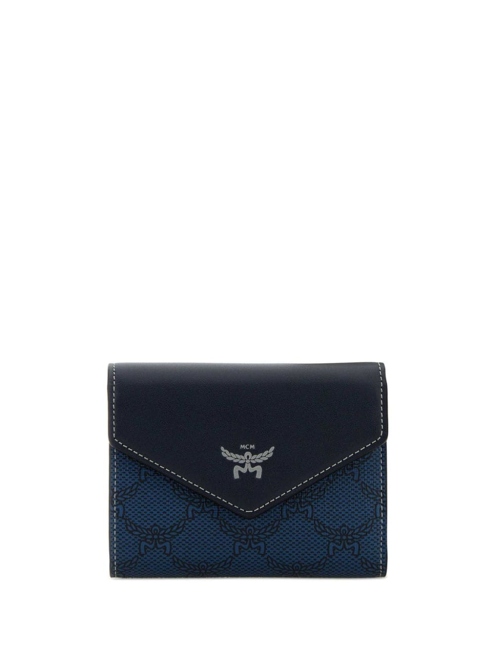 MCM logo-print wallet - Blue von MCM