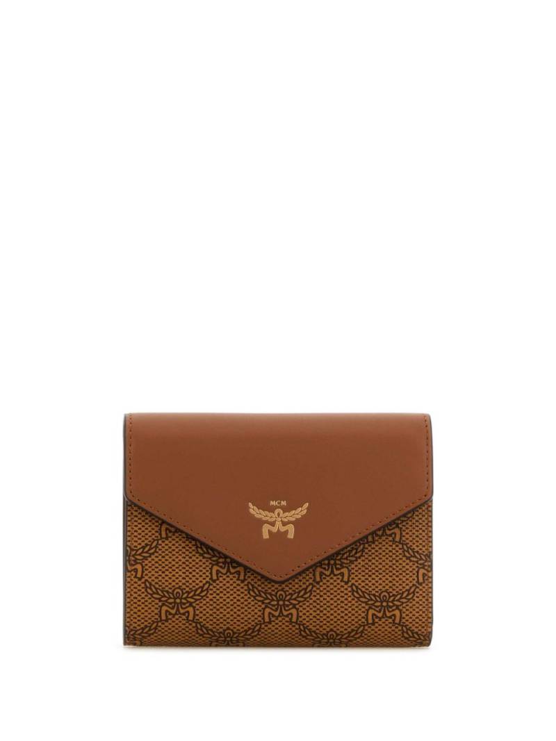 MCM logo-print wallet - Brown von MCM