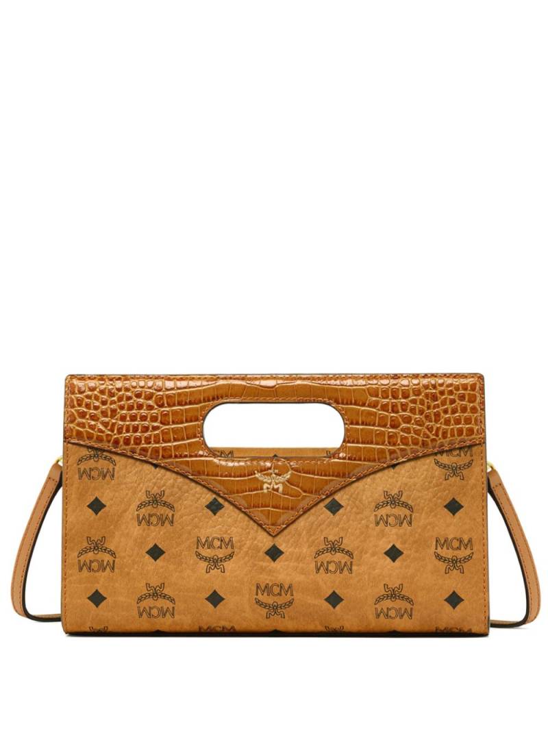 MCM mini Diamond Visetos-print tote bag - Brown von MCM