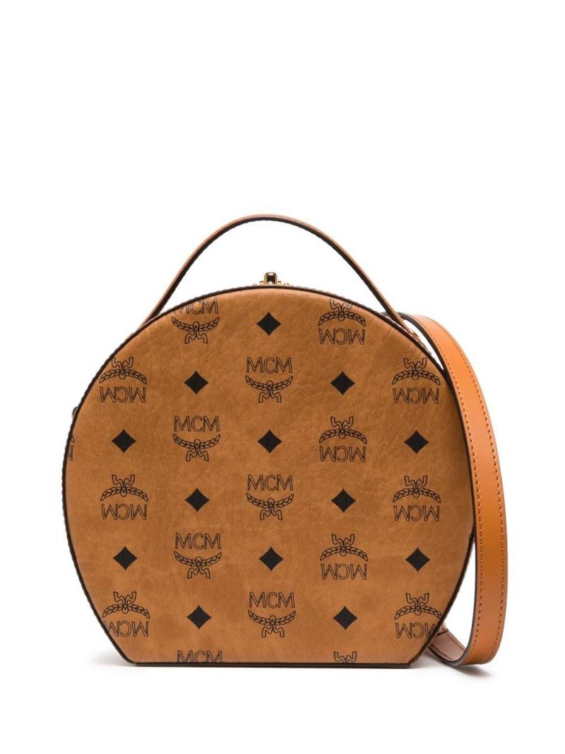 MCM mini Visetos Hat Box bag - Brown von MCM