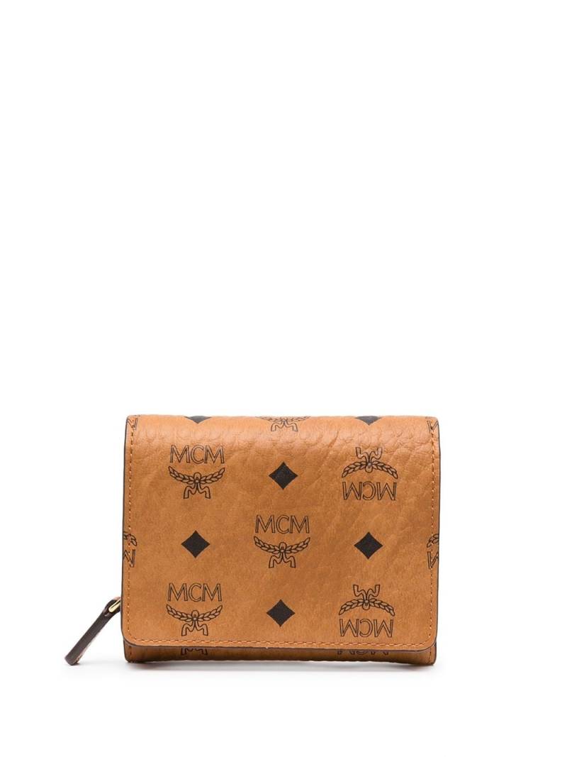 MCM monogram-print billfold wallet - Brown von MCM