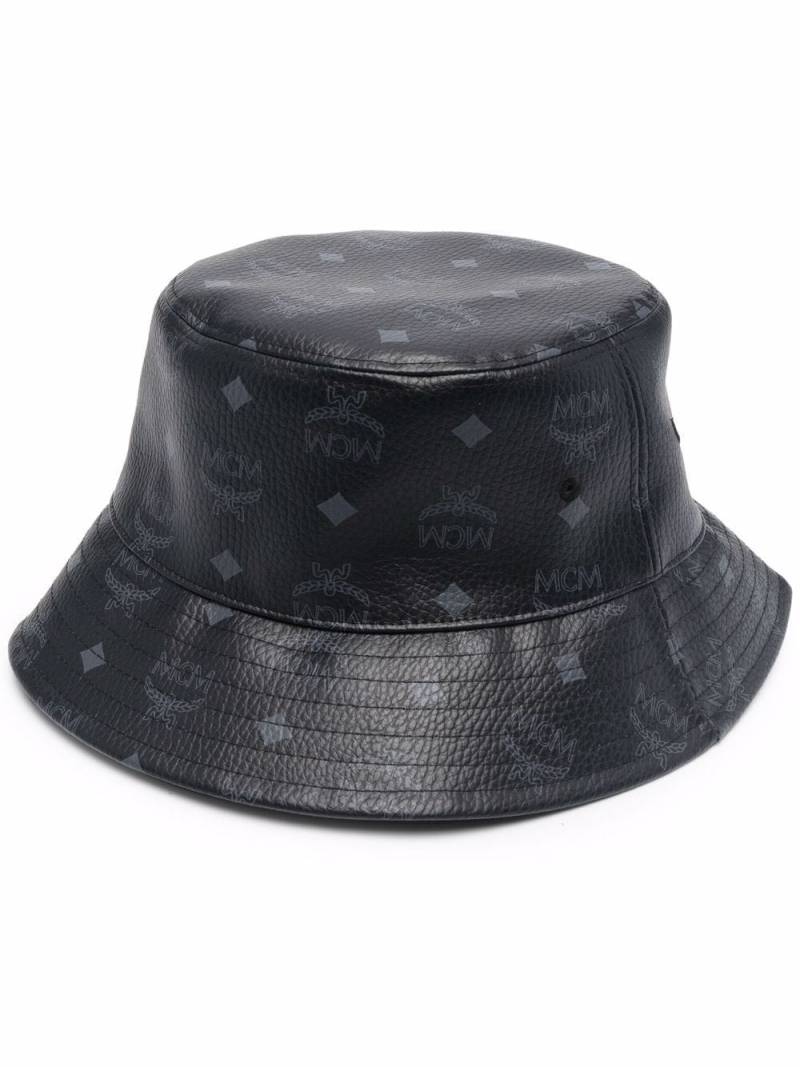 MCM monogram print bucket hat - Black von MCM