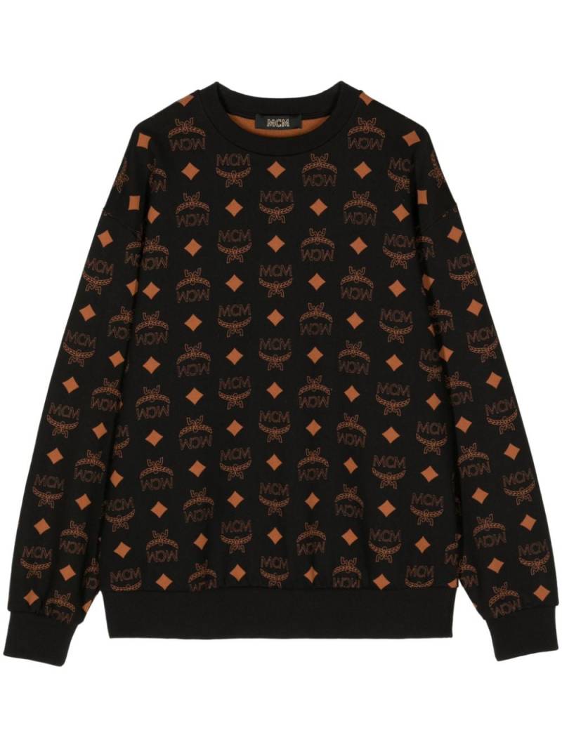 MCM monogram-print cotton sweatshirt - Black von MCM