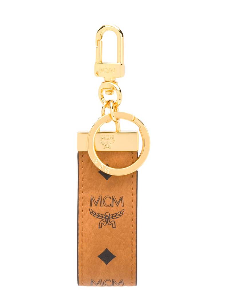 MCM monogram-print keyring - Brown von MCM