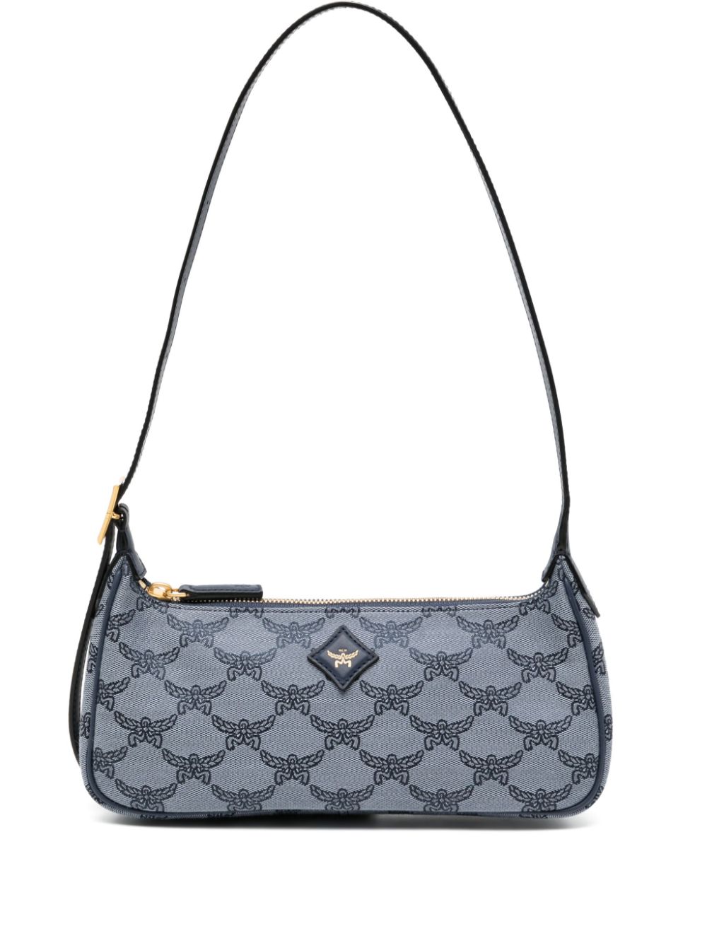 MCM small Laurel monogram shoulder bag - Blue von MCM