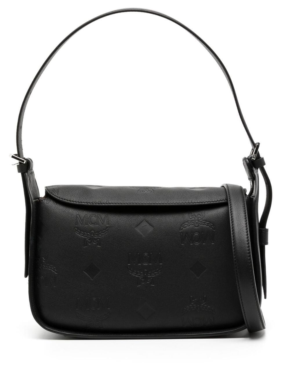 MCM small Aren monogram shoulder bag - Black von MCM