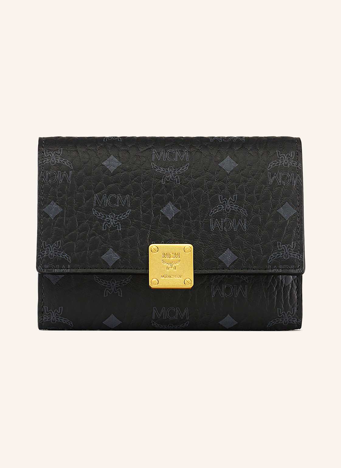 Mcm Geldbörse Aren Visetos Small schwarz von MCM