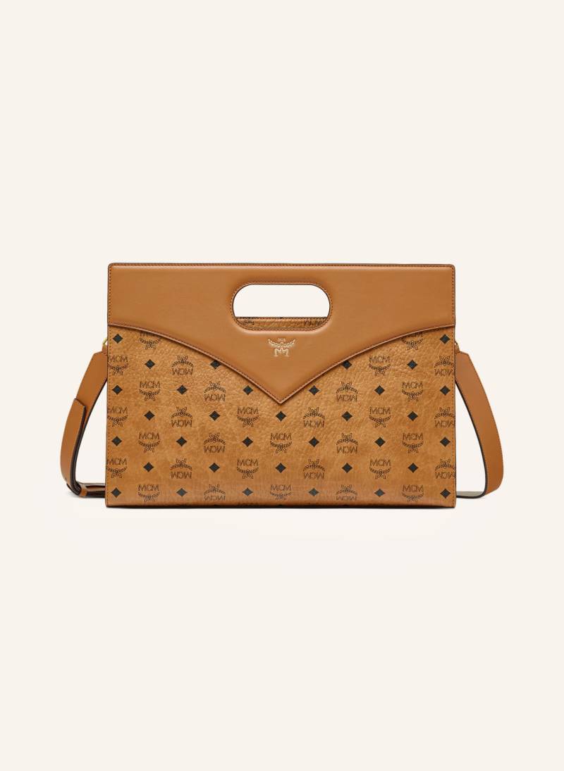 Mcm Handtasche Diamond Visetos braun von MCM