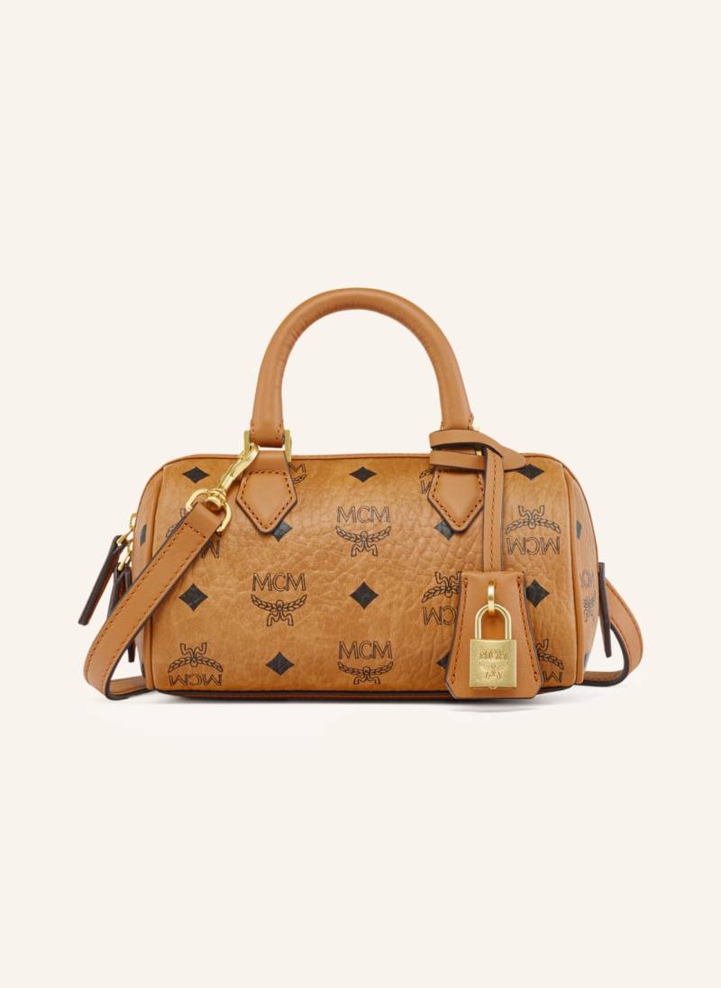 Mcm Handtasche Ella Boston Visetos braun von MCM