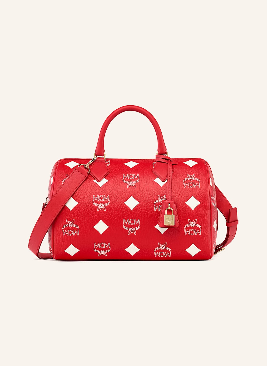 Mcm Handtasche Ella Medium rot von MCM