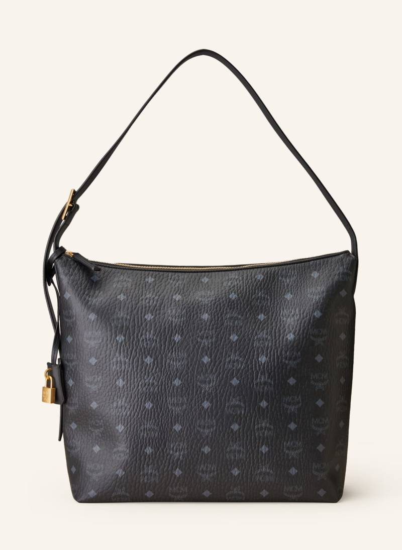 Mcm Hobo-Bag Aren Visetos Large schwarz von MCM