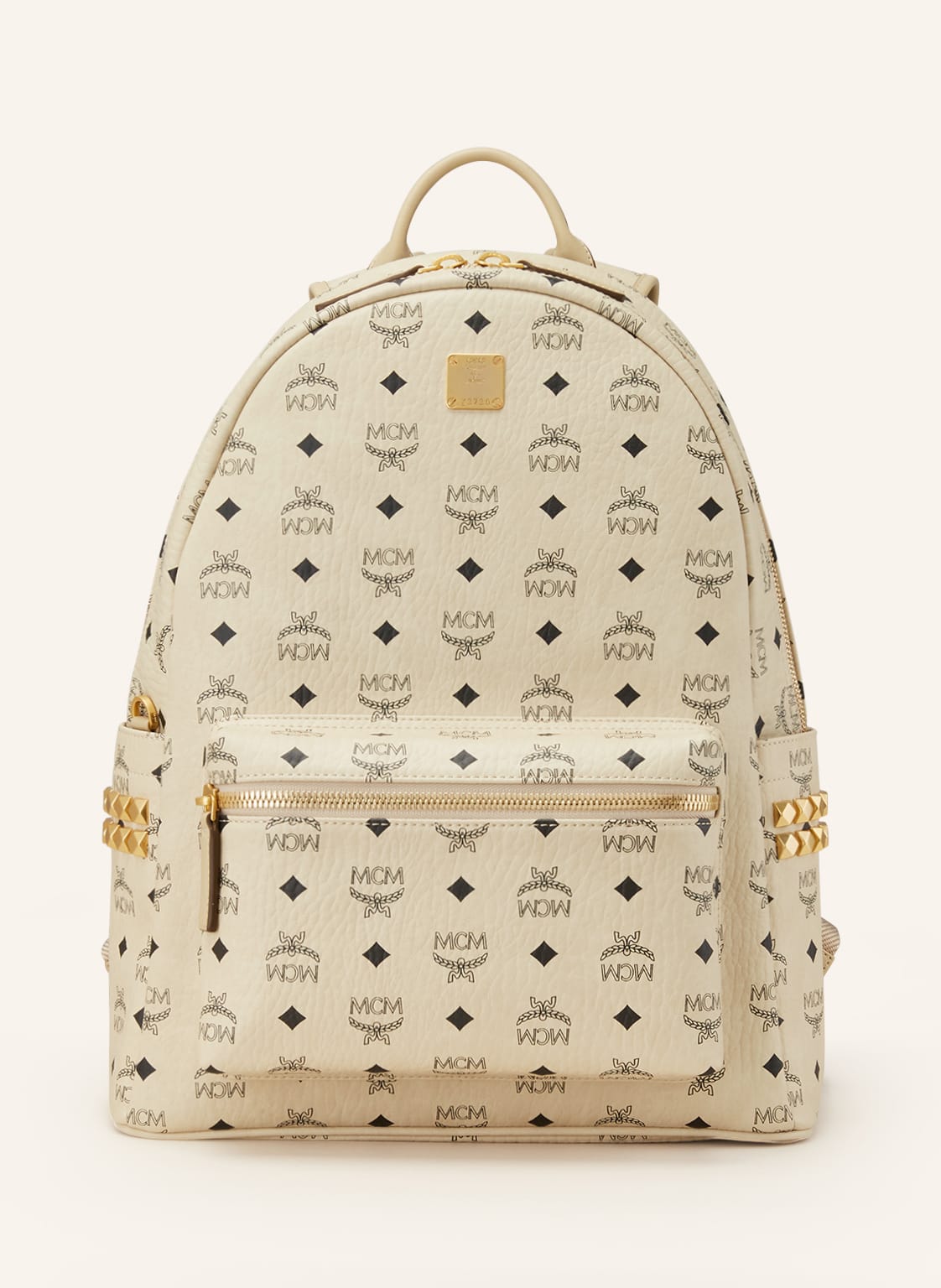 Mcm Rucksack Stark Candy Red M beige von MCM