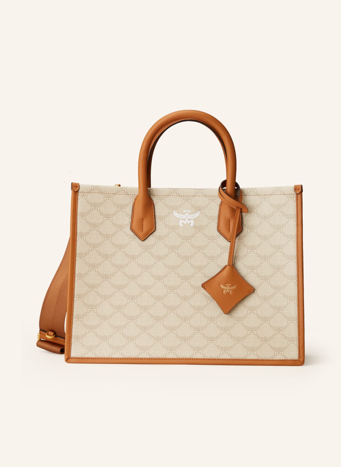 Mcm Shopper Himmel Lauretos Medium beige Mcm Shopper Himmel Lauretos Medium beige von MCM