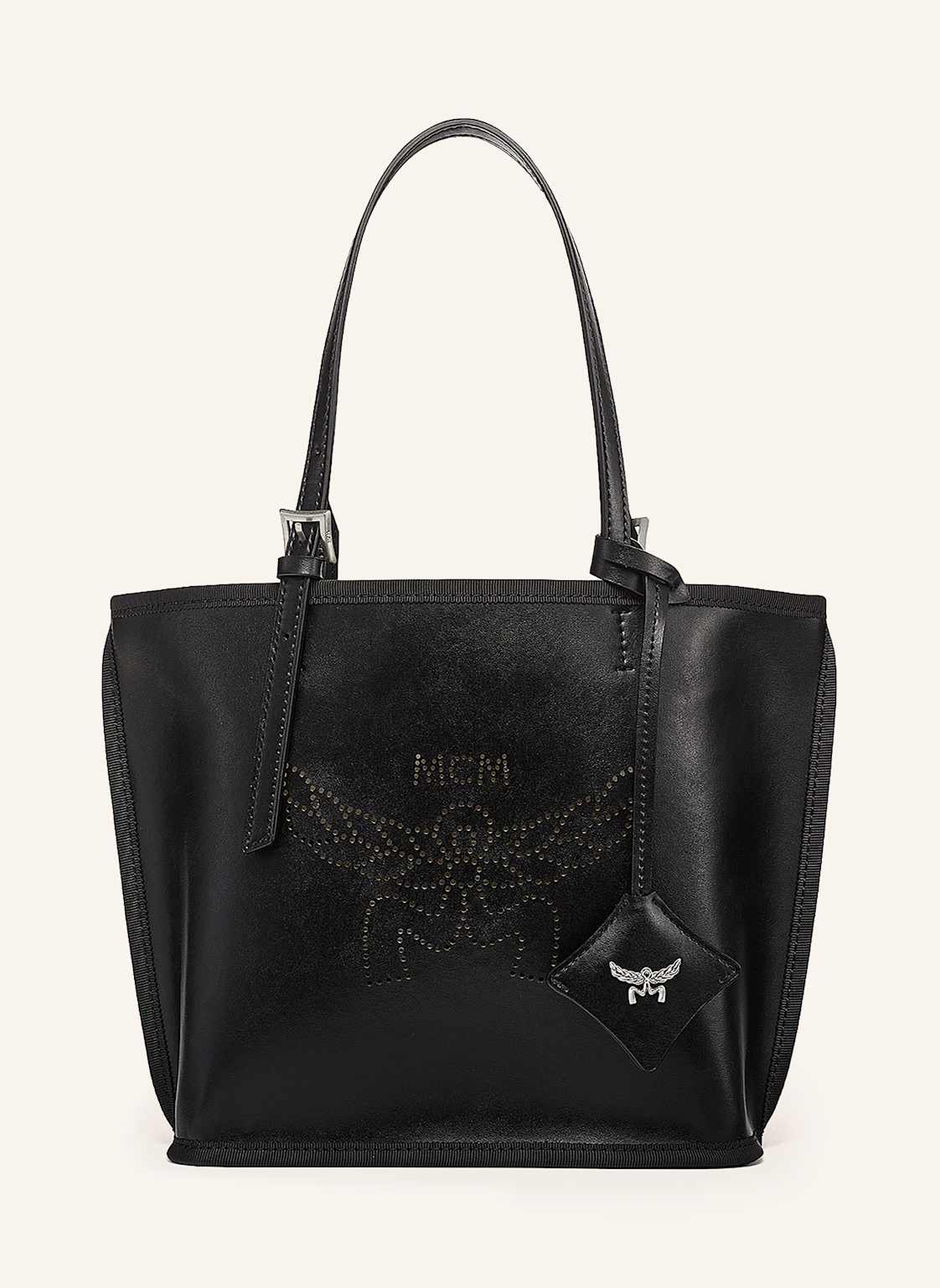 Mcm Shopper Himmel Mirium Mini Mit Pouch schwarz von MCM