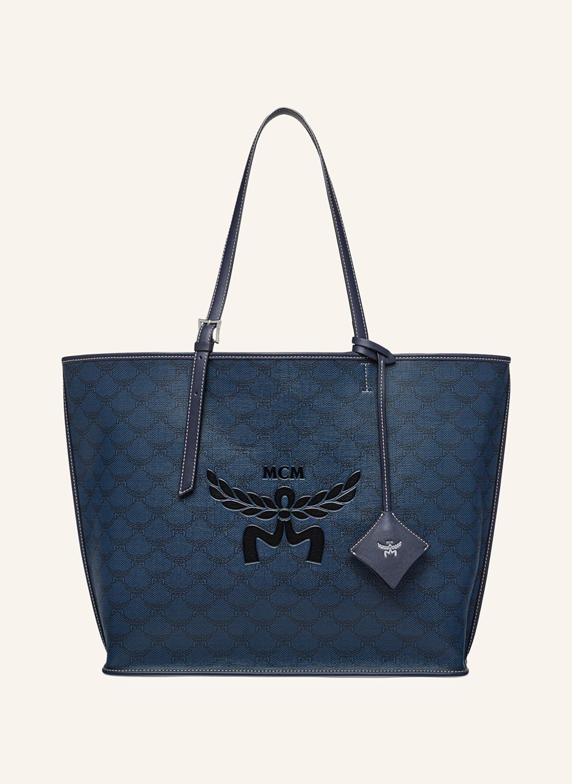 Mcm Shopper Lauretos Medium blau von MCM