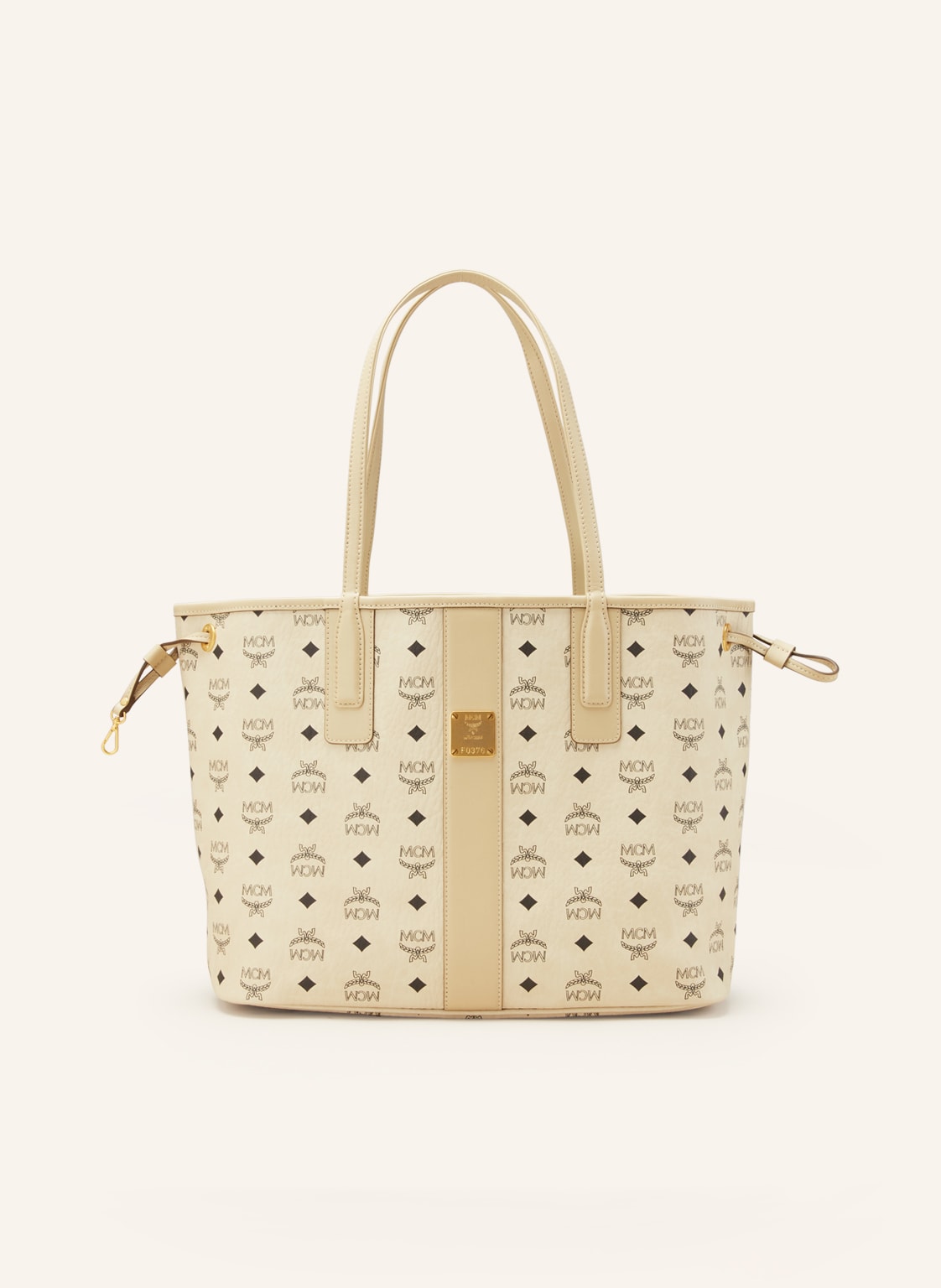 Mcm Shopper Liz Medium Zum Wenden Mit Pouch beige von MCM