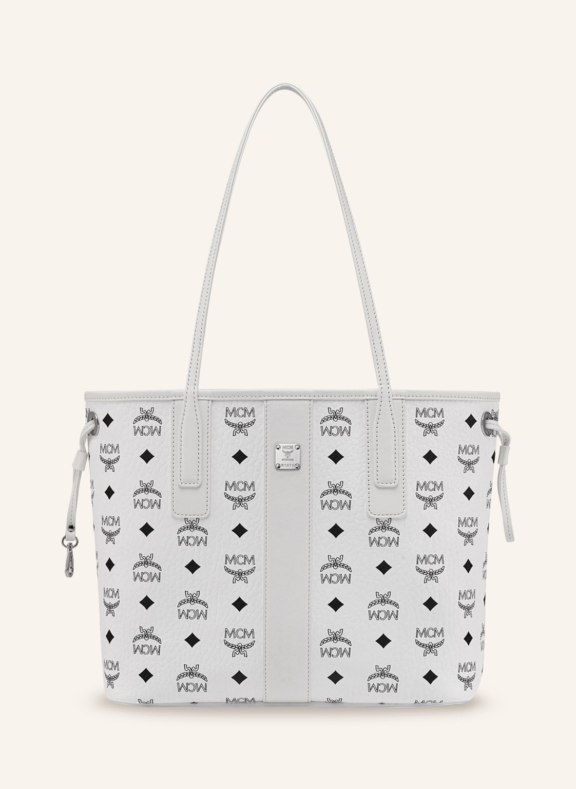 Mcm Shopper Liz Small Zum Wenden Mit Pouch weiss Mcm Shopper Liz Small Zum Wenden Mit Pouch weiss von MCM