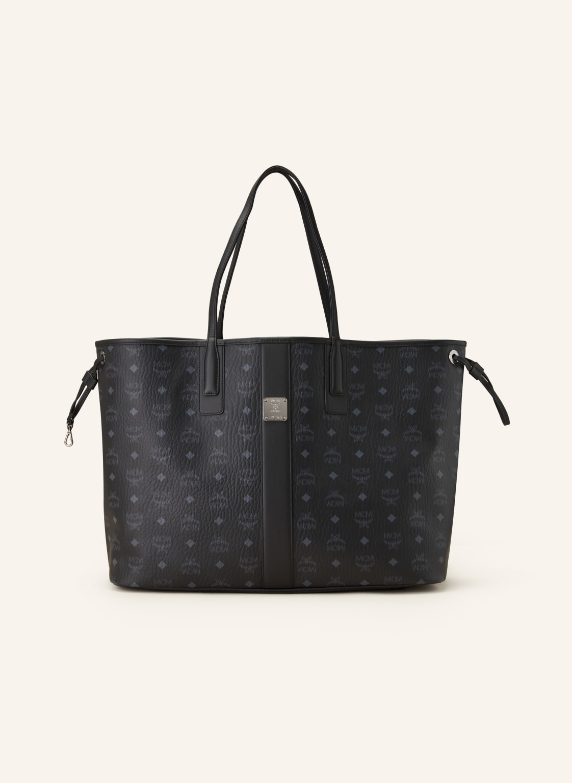 Mcm Shopper Liz Visetos Large Zum Wenden schwarz von MCM