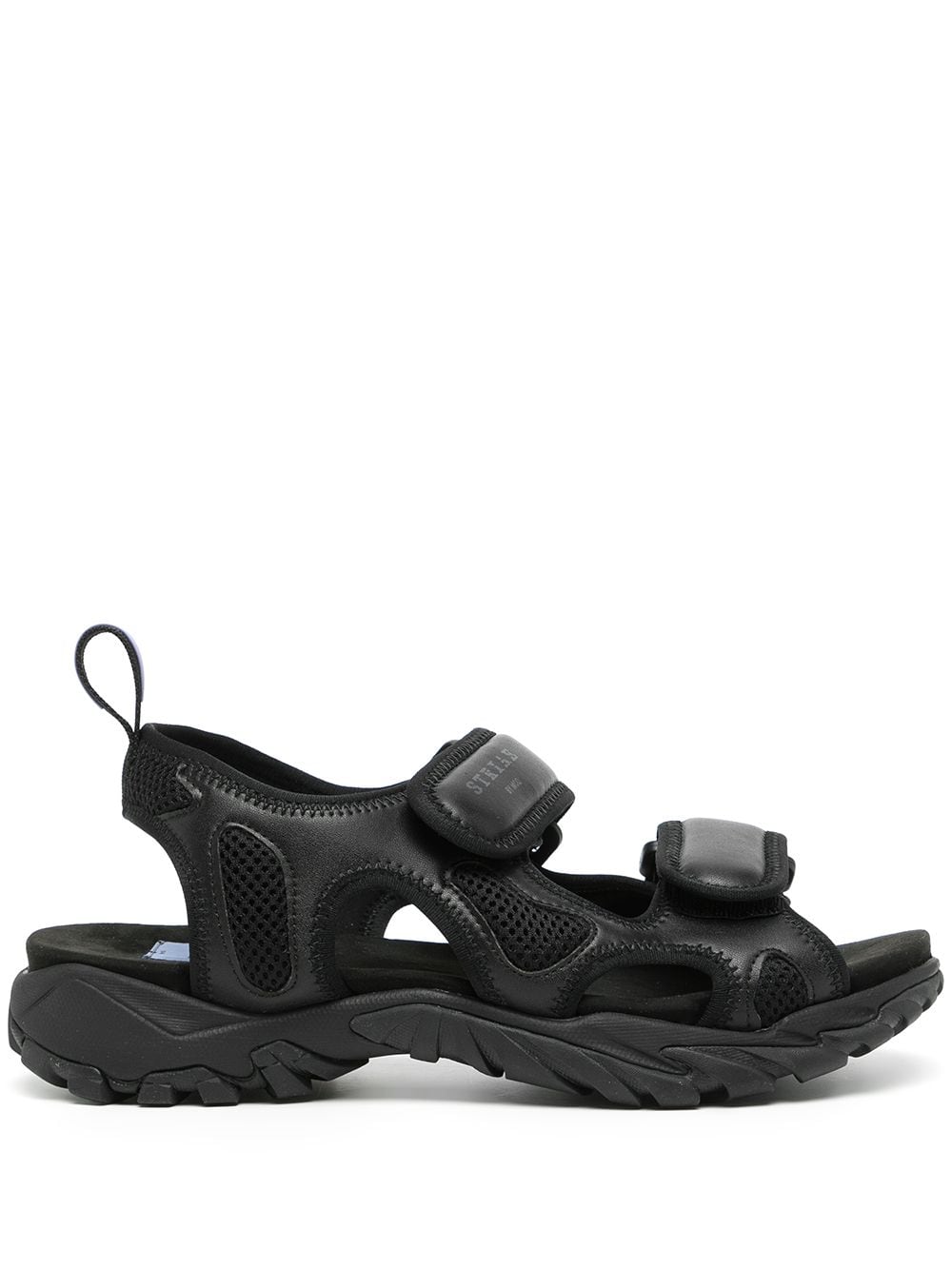 MCQ Striae touch-strap sandals - Black von MCQ