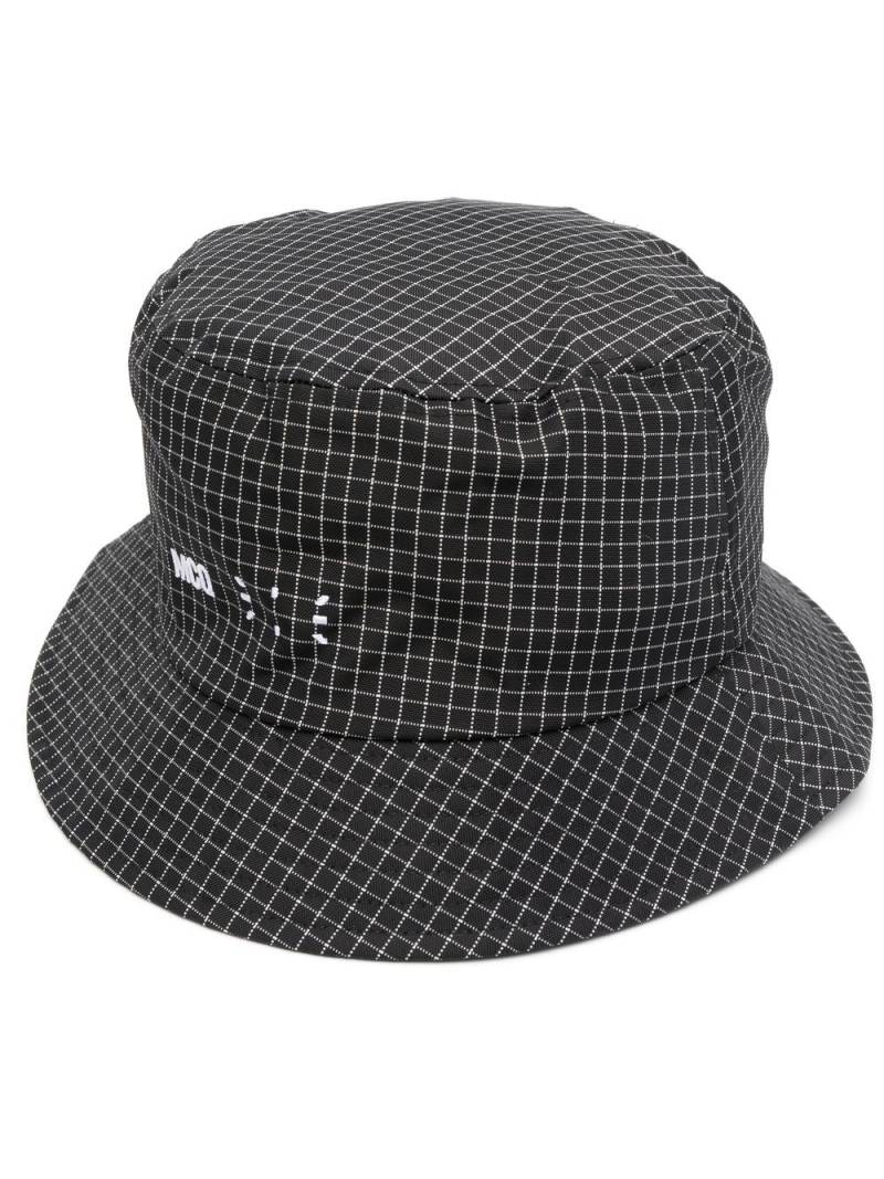 MCQ check-print bucket hat - Black von MCQ