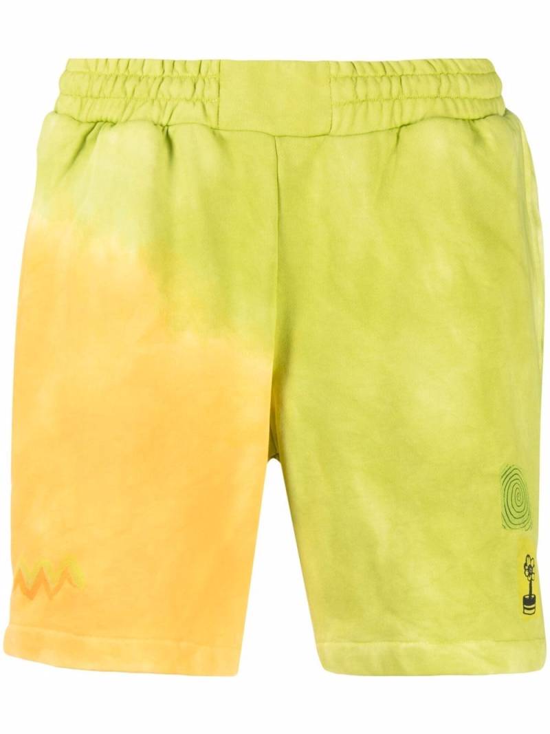 MCQ graphic-print track shorts - Green von MCQ