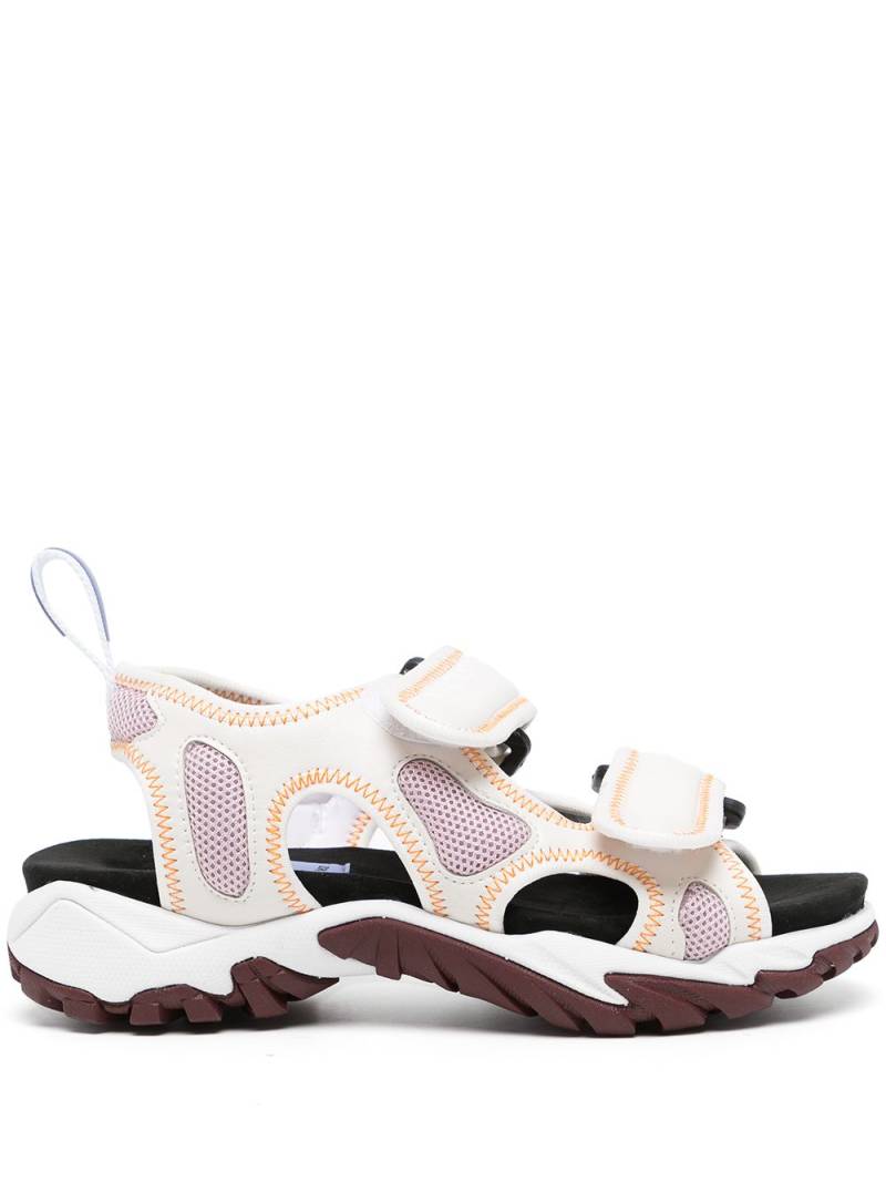 MCQ panelled touch-strap sandals - White von MCQ