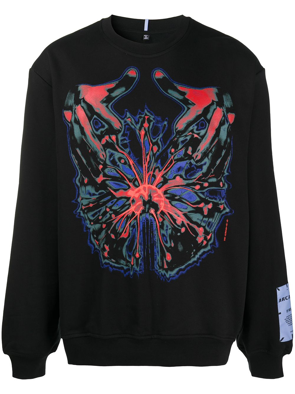 MCQ relaxed plasma glose sweatshirt - Black von MCQ