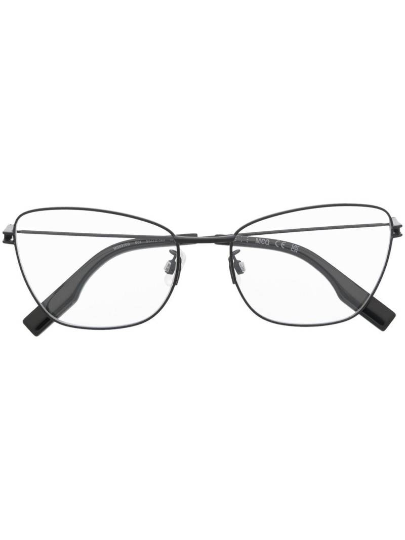 MCQ silver-tone cat eye glasses - Black von MCQ