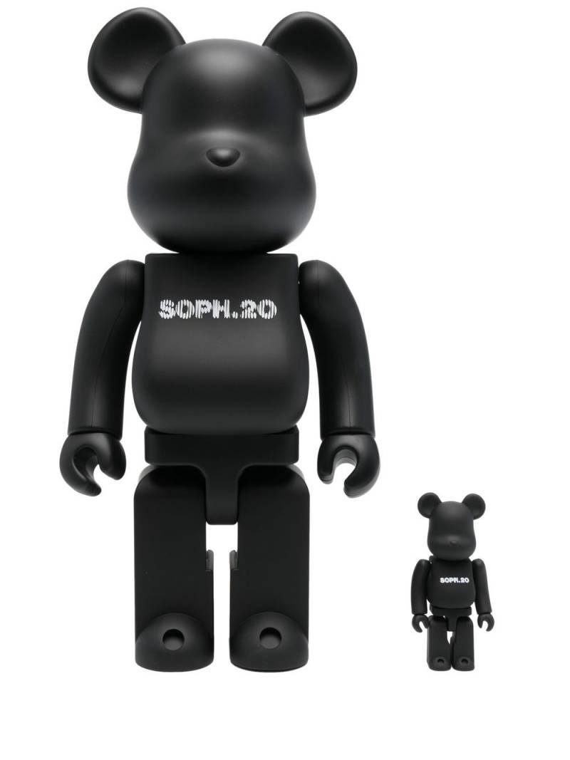 MEDICOM TOY Be@rbrick Sophnet 20th Anniversay 100% and 400% set - Black von MEDICOM TOY