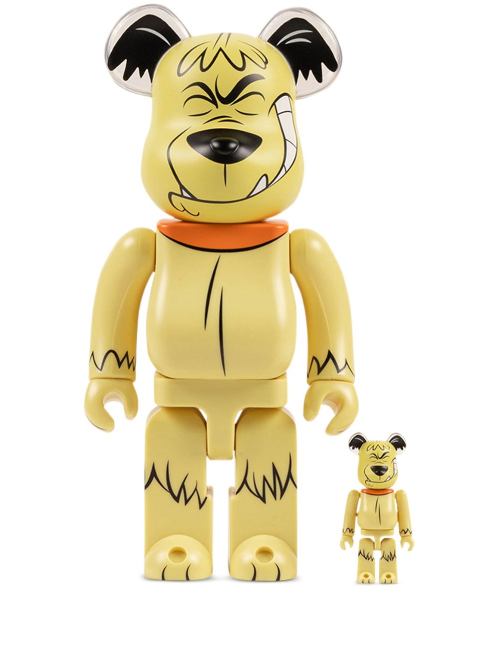 MEDICOM TOY Muttley "Wacky Races" BE@RBRICK 100% and 400% figure set - Yellow von MEDICOM TOY