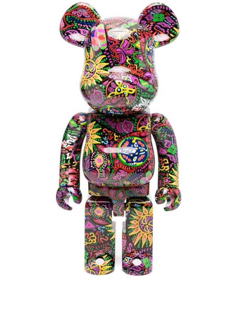 MEDICOM TOY Psychedelic Paisley bear figurine (66cm x 32cm) - Purple von MEDICOM TOY