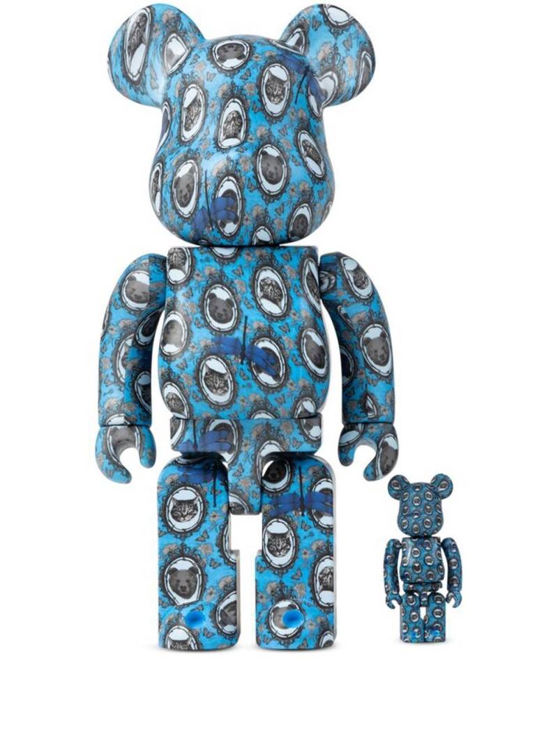 MEDICOM TOY x Robe Japonica BE@RBRICK 100% and 400% figure set - Blue von MEDICOM TOY