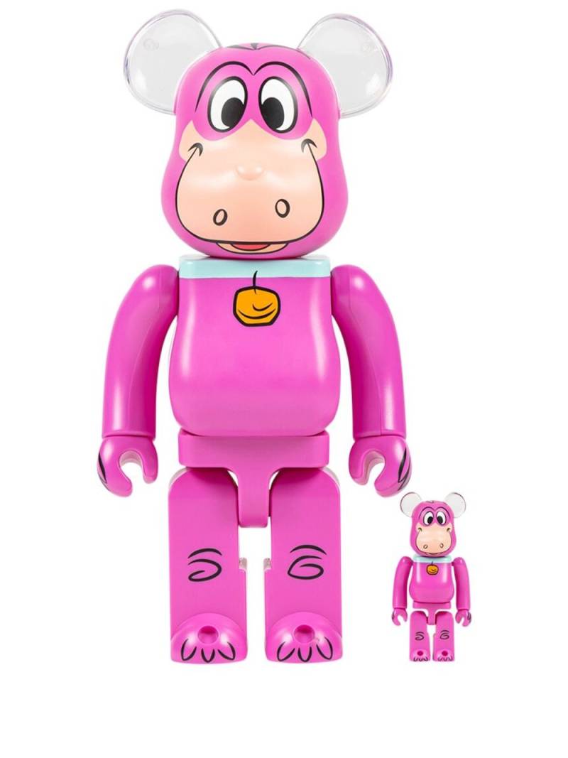 MEDICOM TOY x The Flintstones Dino BE@RBRICK 100% and 400% figure set - Pink von MEDICOM TOY