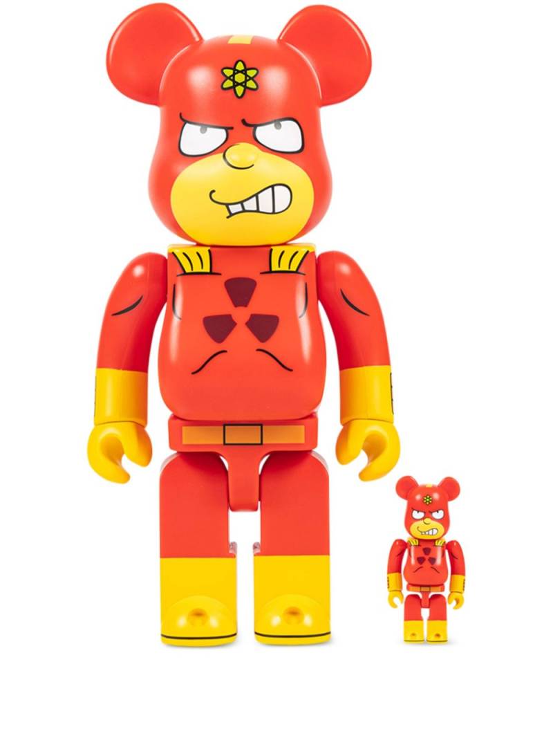 MEDICOM TOY x The Simpsons Radioactive Man BE@RBRICK 100% and 400% figure set - Red von MEDICOM TOY