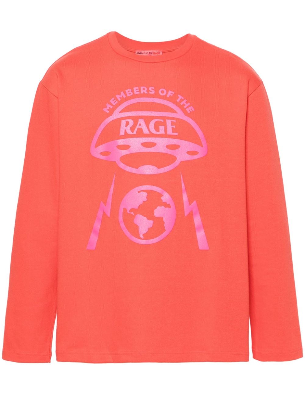 MEMBERS OF THE RAGE Spaceship cotton T-shirt - Red von MEMBERS OF THE RAGE